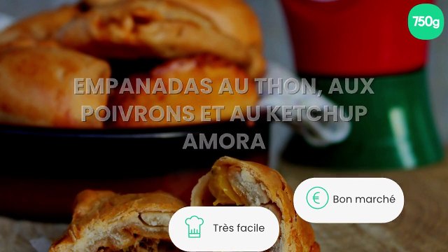 Empanadas au thon, aux poivrons et au ketchup Amora