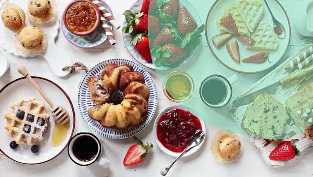 Bavarois aux fraises et ses bulles de fruits colorées