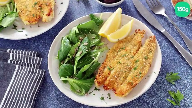 Filets de poisson panés au four
