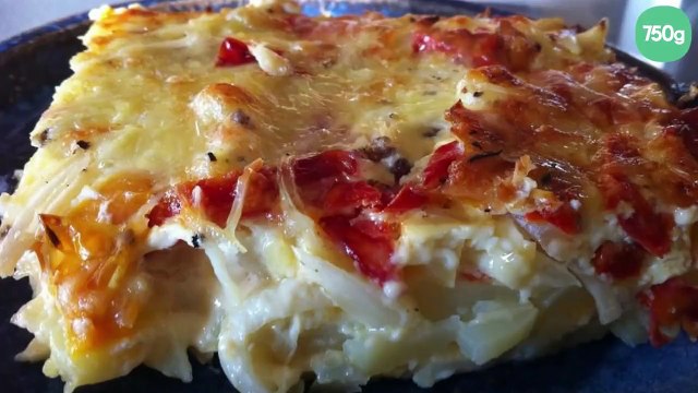 Tortilla aux poivrons et au chorizo