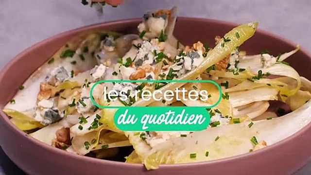Salade d’endives aux pommes et roquefort
