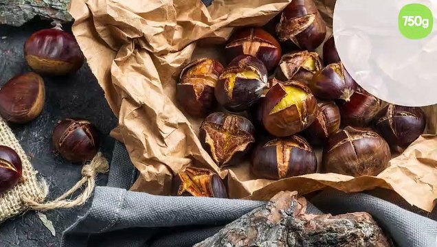 Châtaignes grillées au four