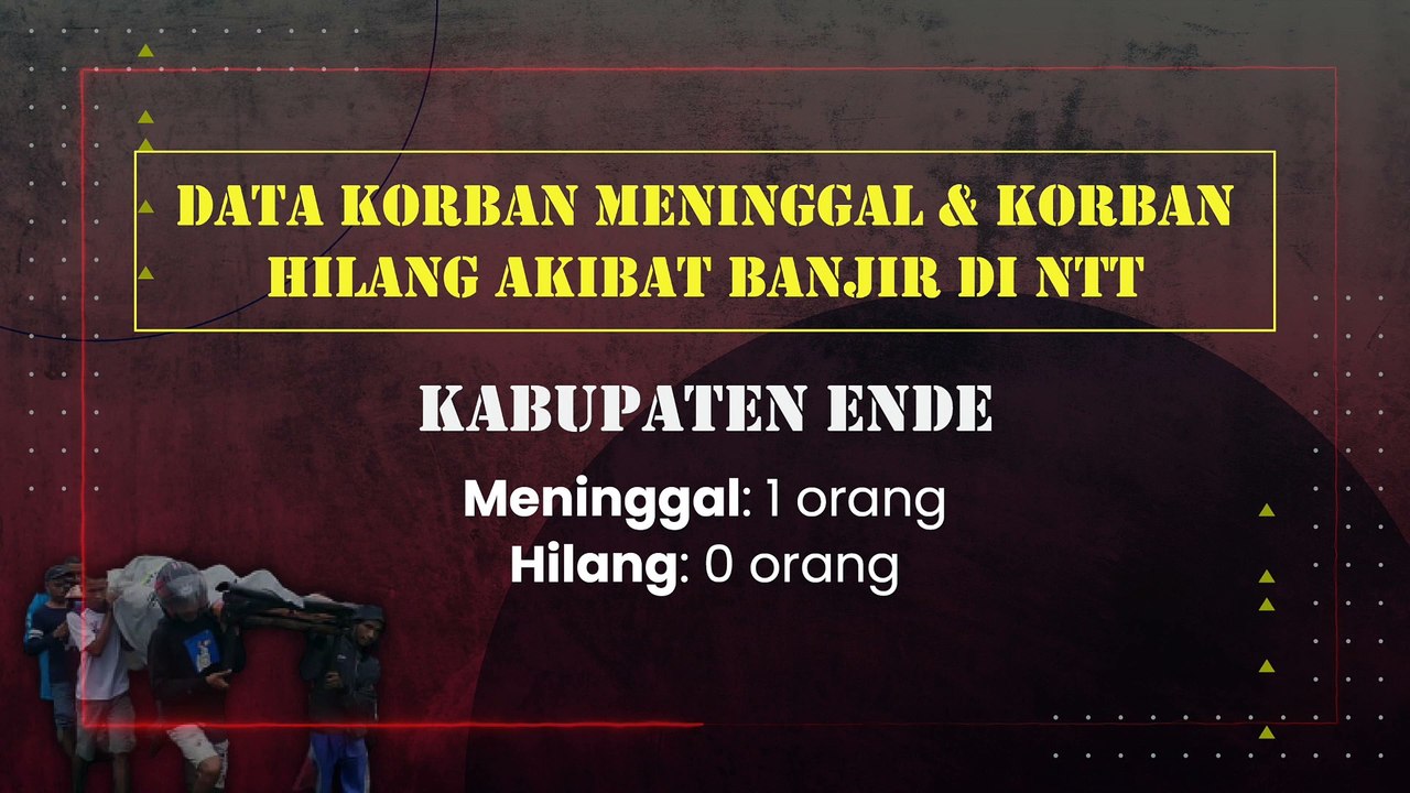 Data Terbaru Korban Banjir Bandang NTT