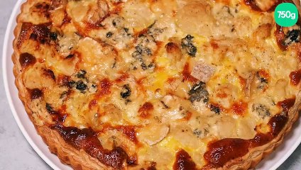 Tarte au chou-fleur et à la fourme d’Ambert