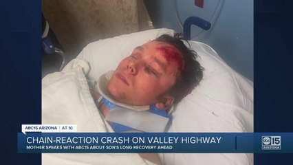 Teen badly injured in crash on Valley highway