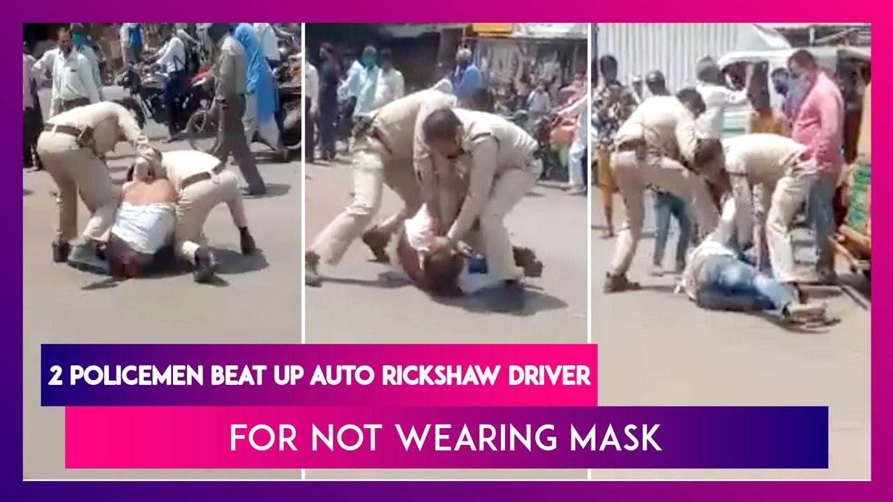 Madhya Pradesh: Two Policemen Mercilessly Beat...