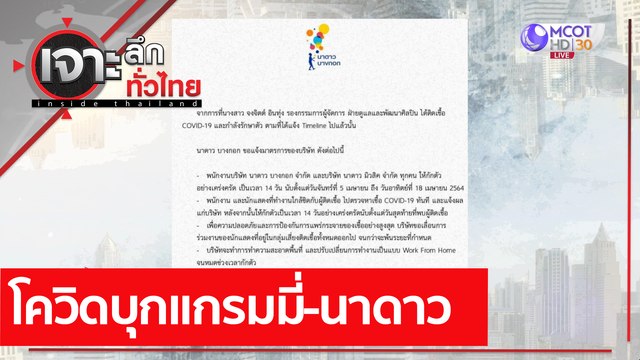 โควิดบุกแกรมมี่-นาดาว : เจาะลึกทั่วไทย (6 เม.ย. 64)