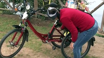 Pandemide mahallelinin hediye ettiği bisiklet ekmek kapısı oldu