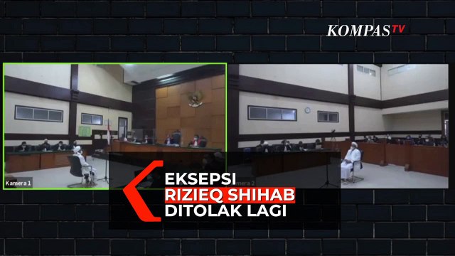 Lagi! Hakim Tolak Eksepsi Rizieq Shihab untuk Kasus Tes Swab RS UMMI