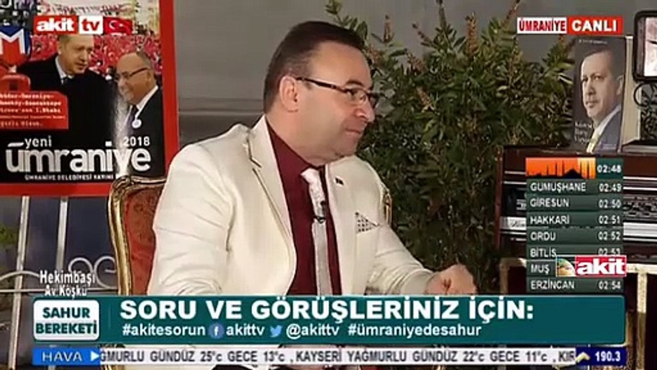 Akit gazetesi yayın kurulu üyeleri sahurda Akit TV'de buluştu
