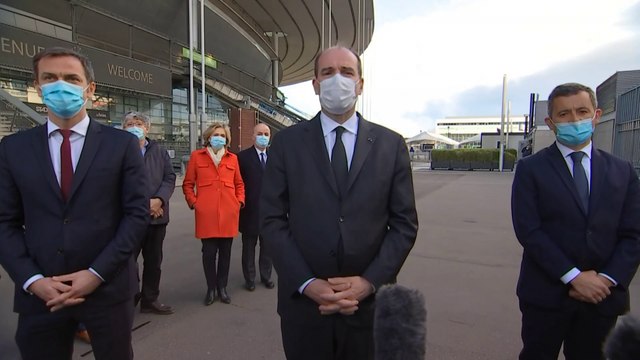 Déclaration du Premier ministre Jean Castex au centre de vaccination​ du Stade de France