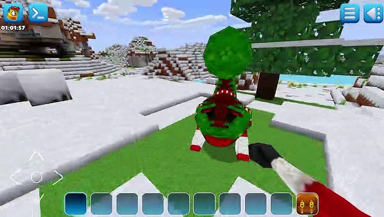 Winter mob: CREEPER in Realmcraft Game || #minecraftfree​ game #blockcraft