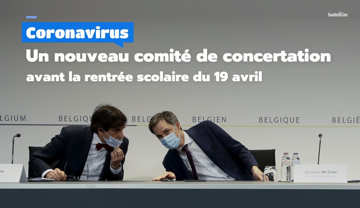 Coronavirus : un nouveau comité de concertation avant la rentrée scolaire