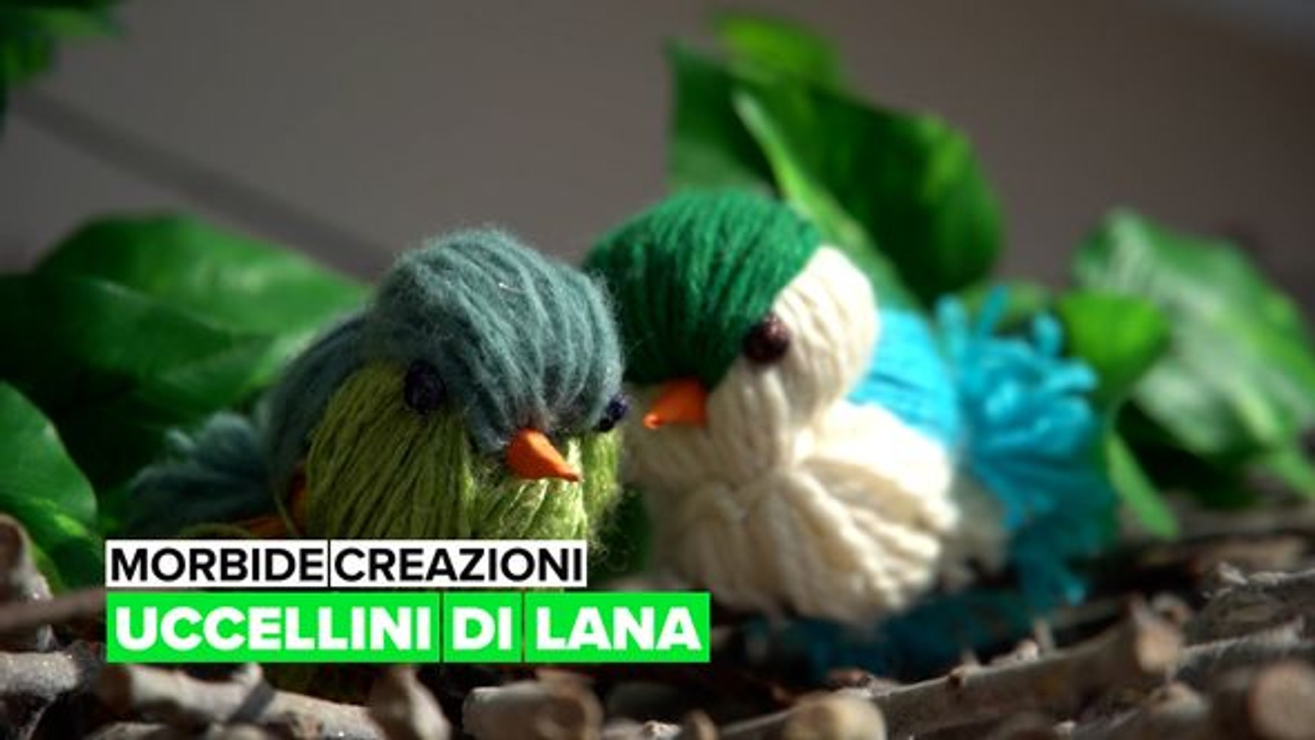 Morbide creazioni: Uccellini di lana - Video Dailymotion