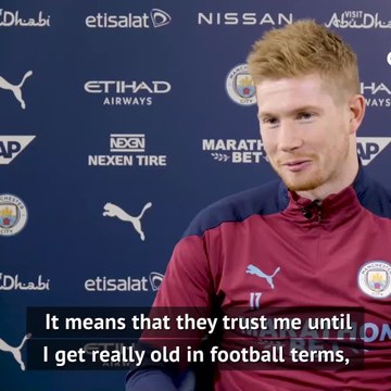 De Bruyne 'proud and excited' to sign contract extension with Man City