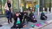 Extinction Rebellion protestors smash glass at London headquarters of Barclays bank