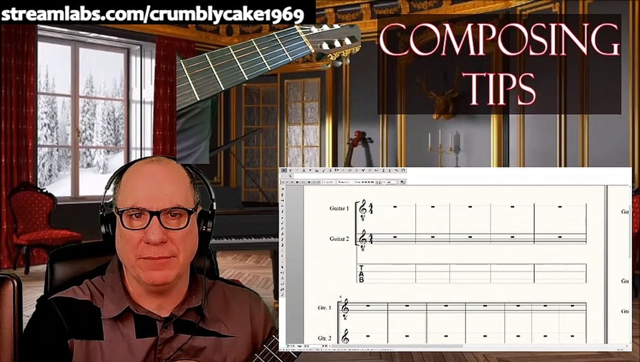 Composing for Classical Guitar Daily Tips: Creating Chord Vamps with walking bass line