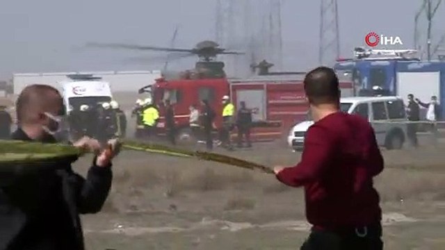 Konya'da askeri eğitim uçağı düştü: Pilot yaşamını yitirdi