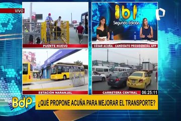 ¿Qué propone César Acuña para mejorar el transporte?