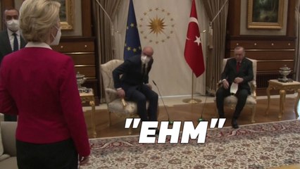 Ursula von der Leyen victime d'un incident protocolaire en pleine réunion avec Erdogan