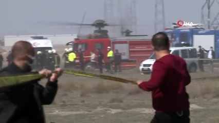 Video herunterladen: Konya'da askeri uçak düştü. Olay yerine çok sayıda polis, ambulans. itfaiye ve AFAD ekipleri sevk edildi.