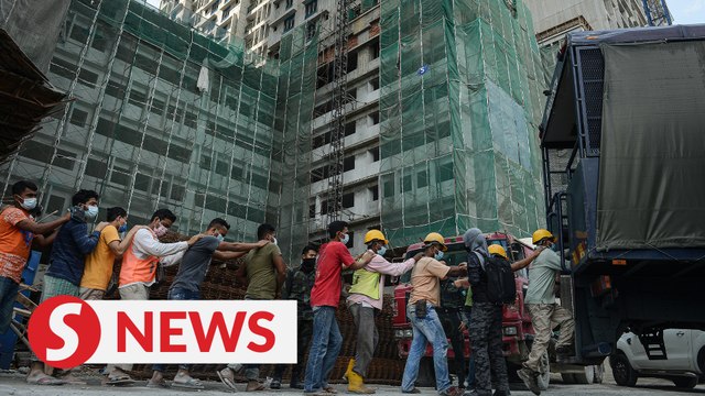 Over 260 foreigners at construction site nabbed by Immigration