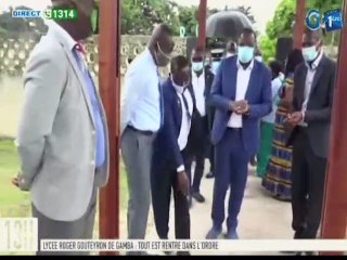 RTG/  Rencontre entre les enseignants du Lycée Roger Gouteyron de Gamba avec le Ministre de l’éducation