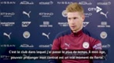 Man City - De Bruyne : "Je suis fier de prolonger mon contrat"