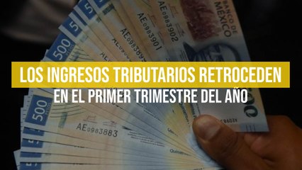 Los ingresos tributarios retroceden en el primer trimestre del año