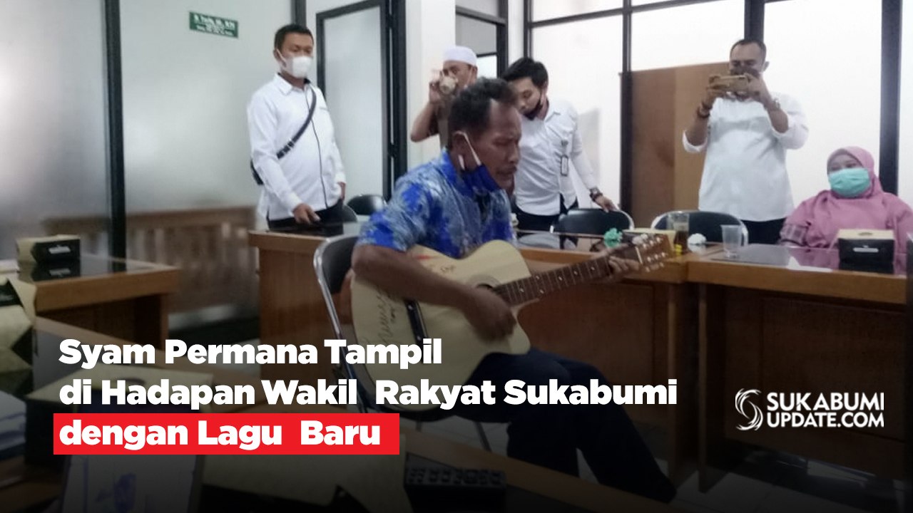 Syam Permana Tampil di Hadapan Wakil Rakyat Sukabumi dengan Lagu Baru