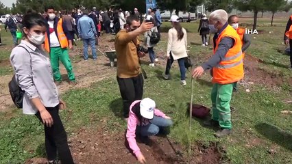 Diyarbakır’da 2 bin 121 fidan toprakla buluştu