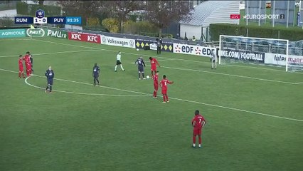 Le penalty transformé par Peuget : le but de la qualif' pour Rumilly