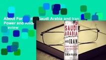 About For Books  Saudi Arabia and Iran: Power and Rivalry in the Middle East  Review