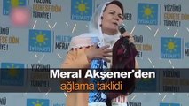 İP'li Meral Akşener mitingde uludu: Heeeuvvv!