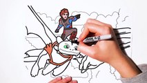 How To Train Your Dragon 3 Coloring Pages, Coloring Hiccup And Toothless Scene Dragon Trainers