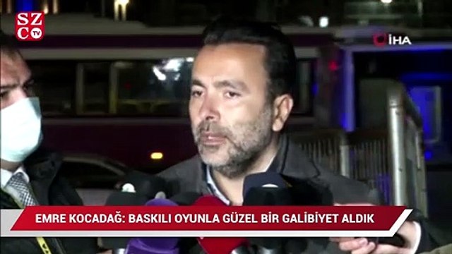 Emre Kocadağ: Baskılı oyunla güzel bir galibiyet aldık