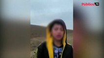 Un niño pide ayuda en la frontera entre México y EEUU tras ser abandonado