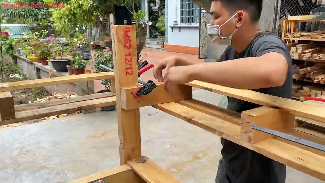 Best Recycled Pallets Diy Ideas Projects | Rustic 8 Person Dining Table And Chairs Made From Pallets