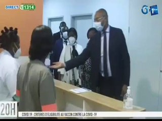 RTG/ Conférence de presse du Ministre de la santé sur les critères d’éligibilité au vaccin contre la covid-19