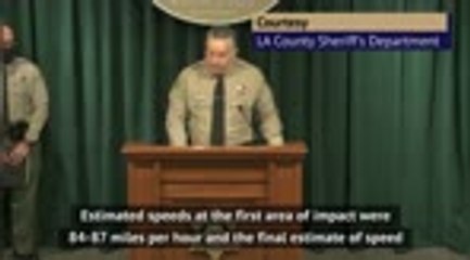 High speeds caused Tiger Woods' crash - LA County Sheriff