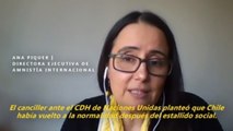 Chile no reconoce violaciones a derechos humanos según AI