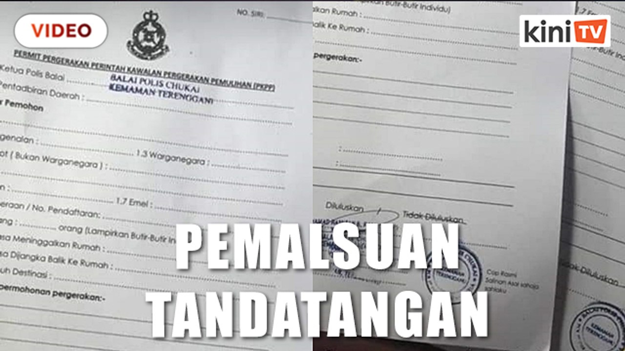 Polis Kemaman siasat borang rentas negeri sudah dicop