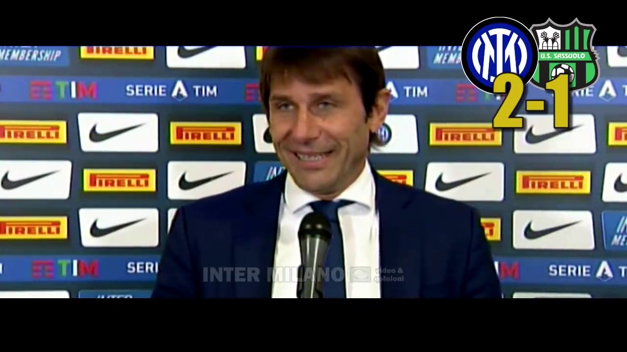 INTER-SASSUOLO 2-1: ANTONIO CONTE IN CONFERENZA STAMPA POST-MATCH