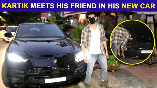 Kartik Aaryan & His Friend Touches New Car's Tyre And Seek Blessings | Humble Gesture Caught On Cam