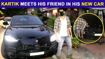 Kartik Aaryan & His Friend Touches New Car's Tyre And Seek Blessings | Humble Gesture Caught On Cam