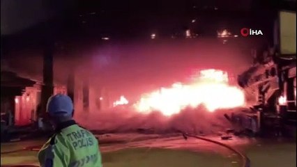 Kızılcahamam'da korkutan yangın