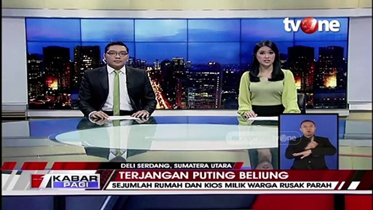 Angin Kencang Disertai Hujan Deras Terjang Deli Serdang
