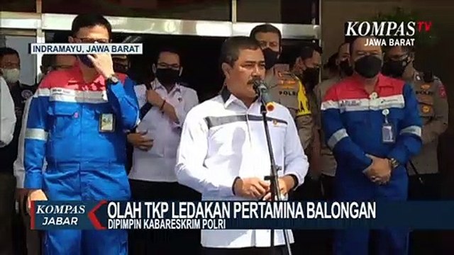 Bareskrim Polri Olah TKP Ledakan Pertamina Balongan