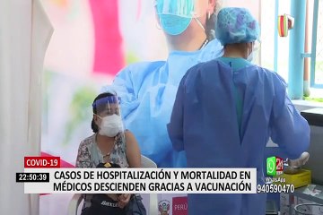 CMP: casos de hospitalización y mortalidad en médicos descienden tras vacunación