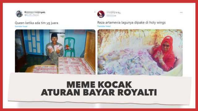 Kocak, Meme Lucu soal Aturan Bayar Royalti Putar Lagu Berlaku